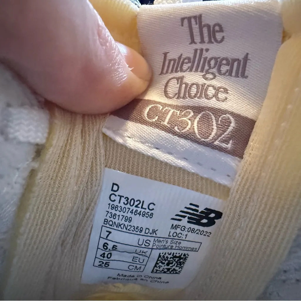 CT302 White & Navy Blue Platform Chunky Sneakers - Image 6