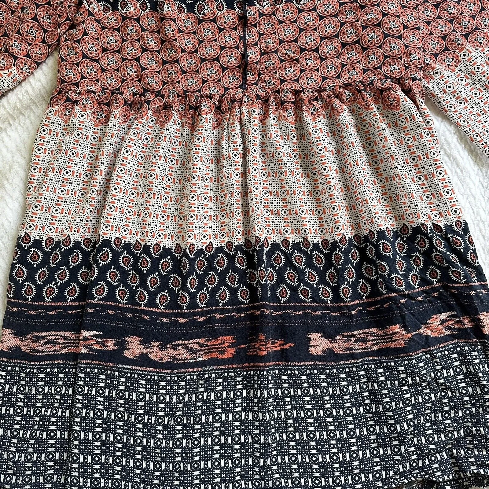 ZARA Basic Patchwork Dress Medium - Image 7