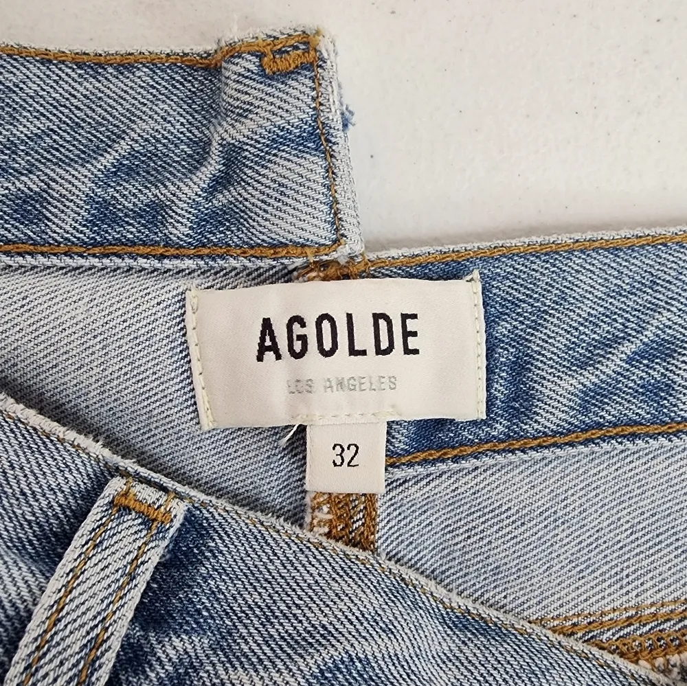 Agolde Criss Cross Straight Jean in Dimension size 32 NWT light wash - Image 10
