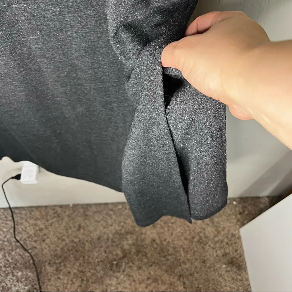 Life is Good Heathered Gray Sleeveless Lotus Maxi T-shirt Dress - Image 5