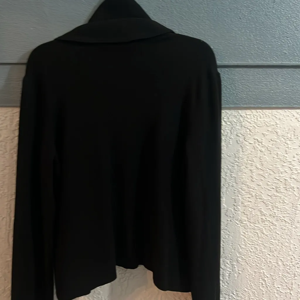 Like New INC Open Cardigan Sweater Black Color W/ Big decorative buttons Size XL - Image 12