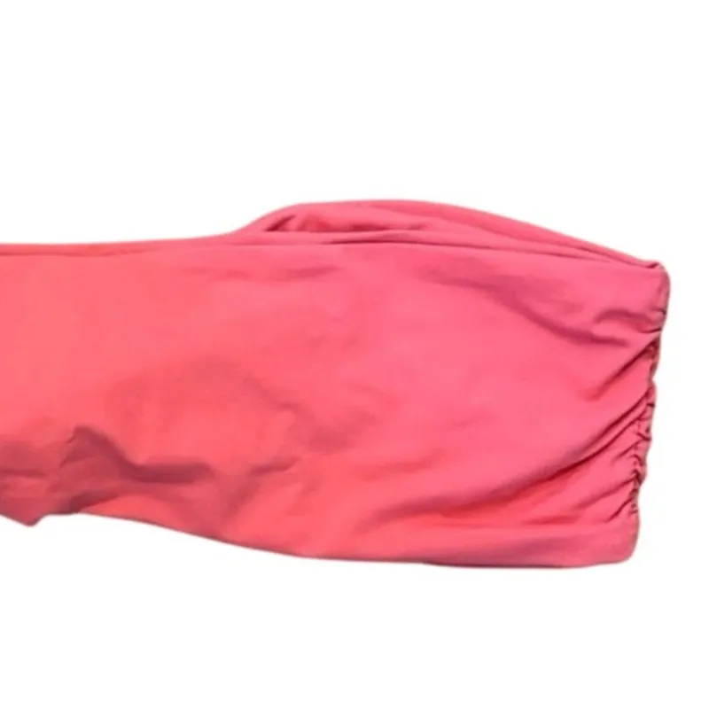 NWT Stone Fox Swim Bikini Lele Bandeau Top A Snug Fit Medium Sunset Pink #4388 - Image 7