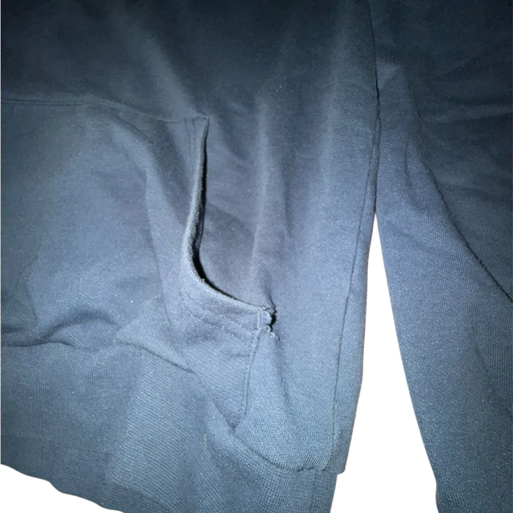 Oakley Royal Blue fleece Quarter-Zip pull over Hoodie size xtra small - Image 3