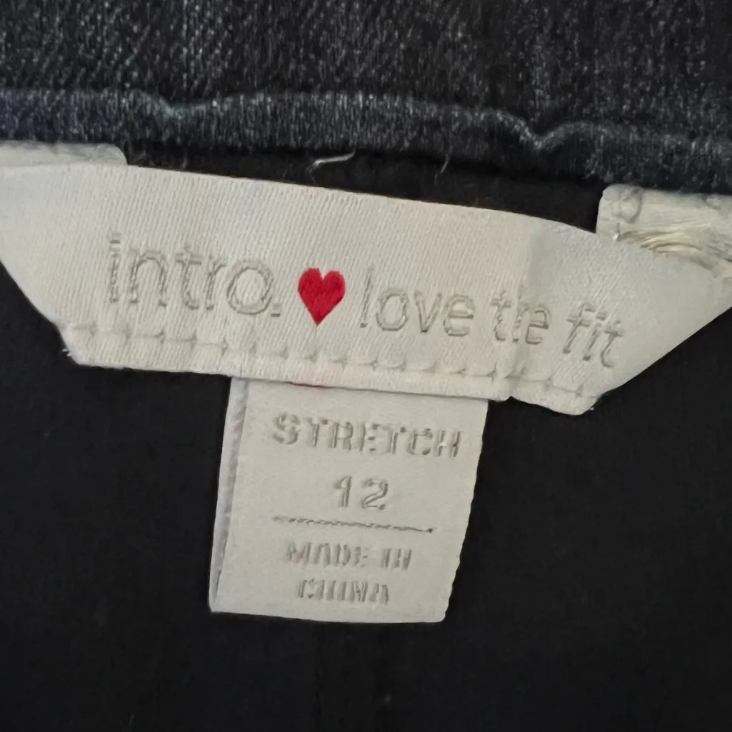 Intro Love the Fit Pull on Denim Stretch Skirt Size 12 Blue - Image 3