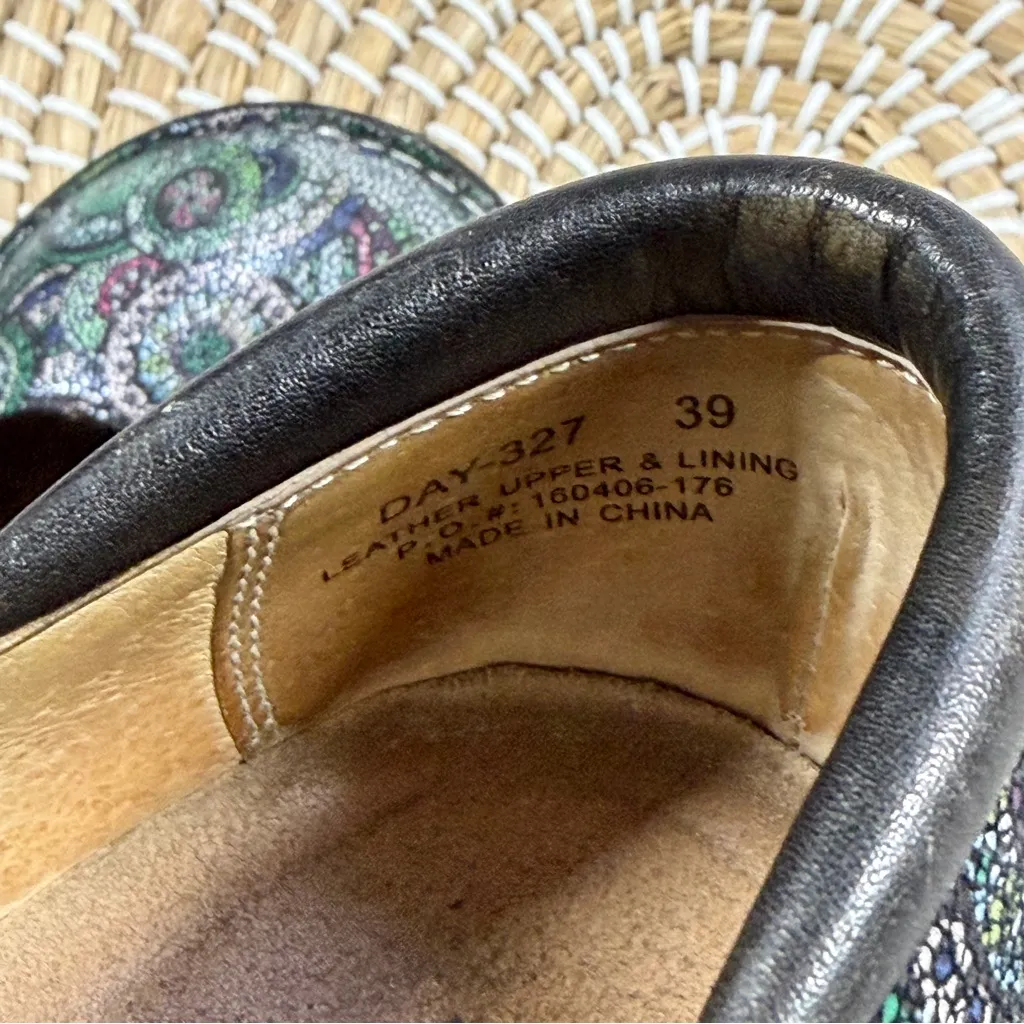 Alegria Dayna 327 Mary Jane Shoes Leather Comfort in Multi Spiro Blues 39/US 9 - Image 12