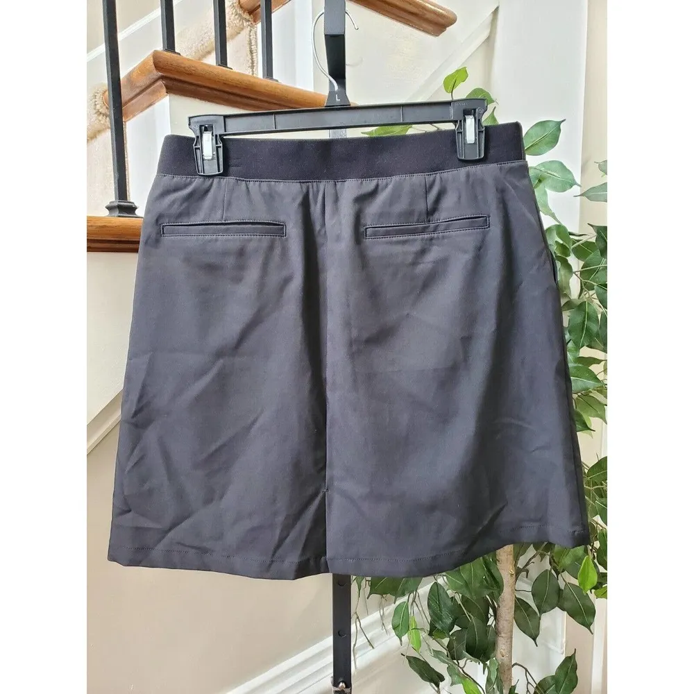 Puma Pounce Solid Black Polyester Comfort Waist A-Line Active Wear Skort Size M - Image 6