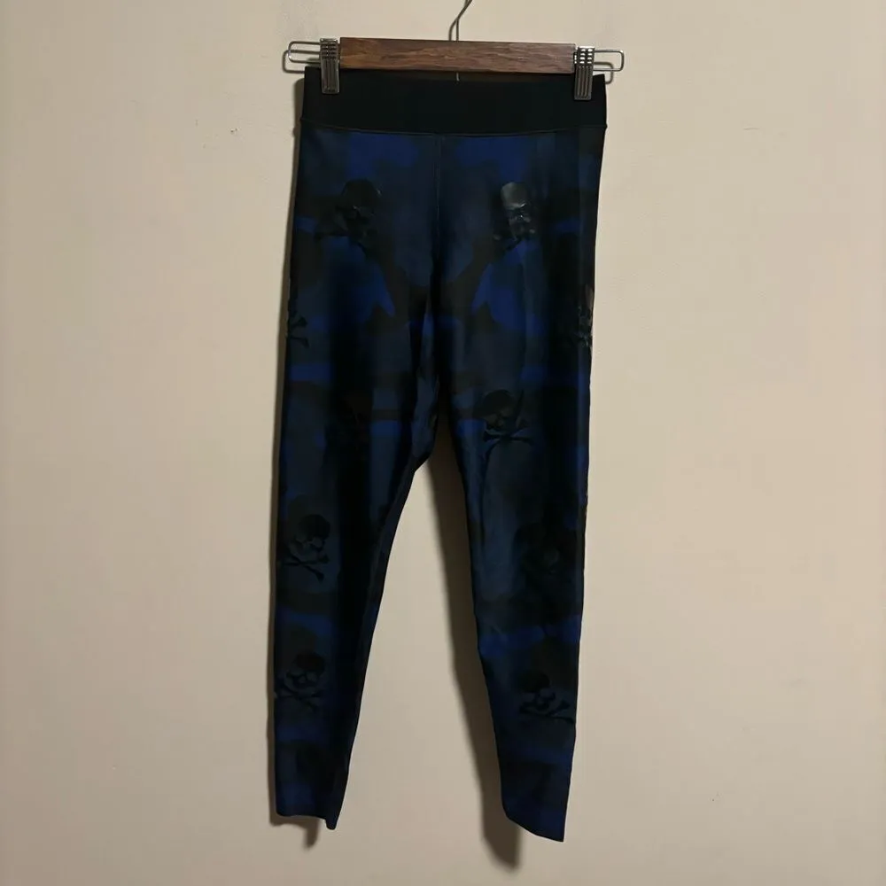 ultracor x Soul Cycle Python Skull Camo Leggings Blue- Size Small - Image 4