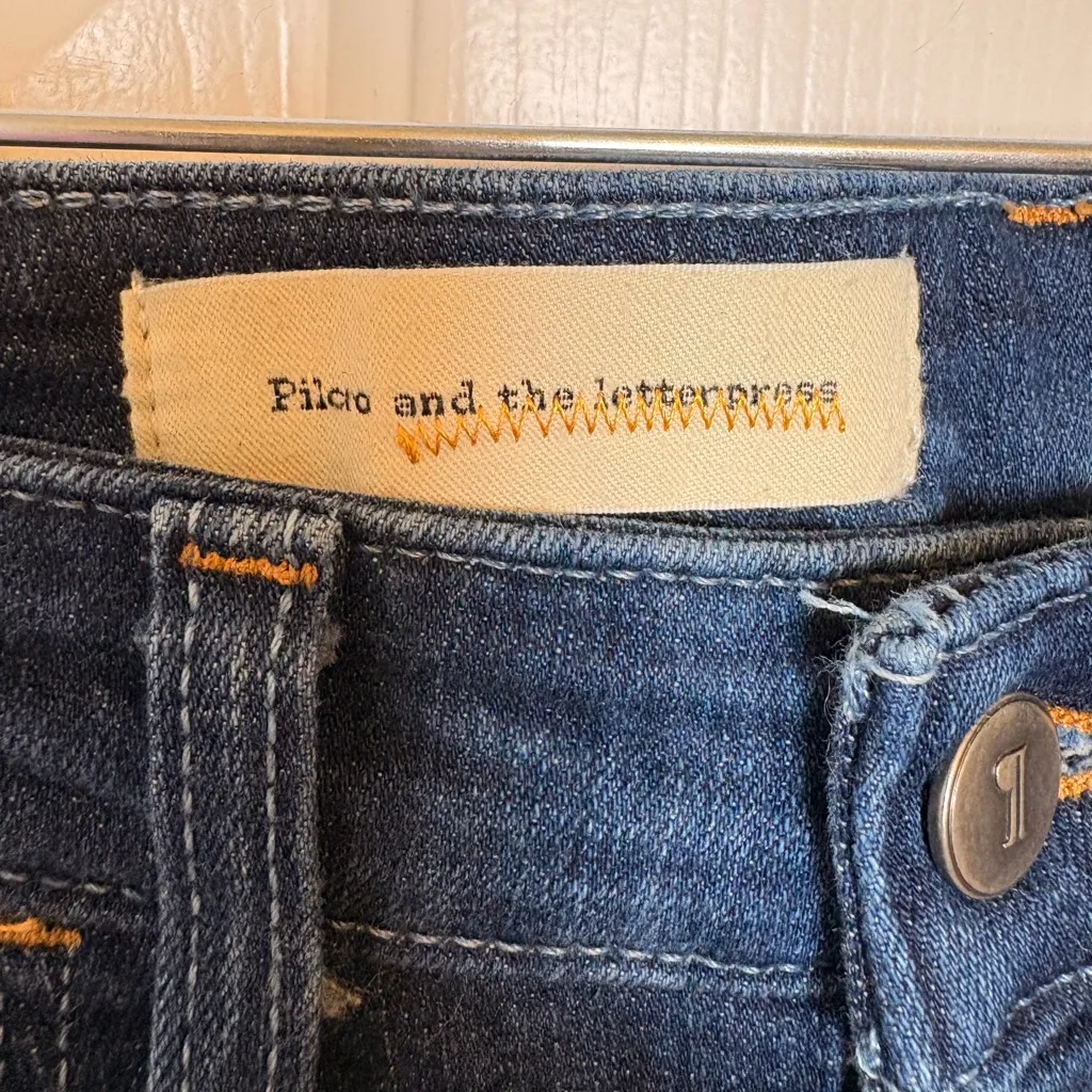 Pilcro Dark Wash Bootcut Jeans Cool Girl Y2K Indigo Denim 26 - Image 4