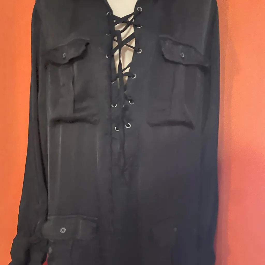 Denim & Supply Ralph Lauren Black Long Sleeve Dress - Image 2