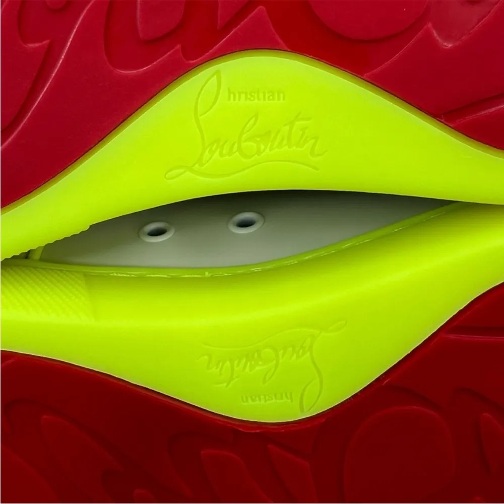 Christian Louboutin Fun Vieira Orlato Fluo Neon Logo Fashion Sneakers EU 36 - Image 7