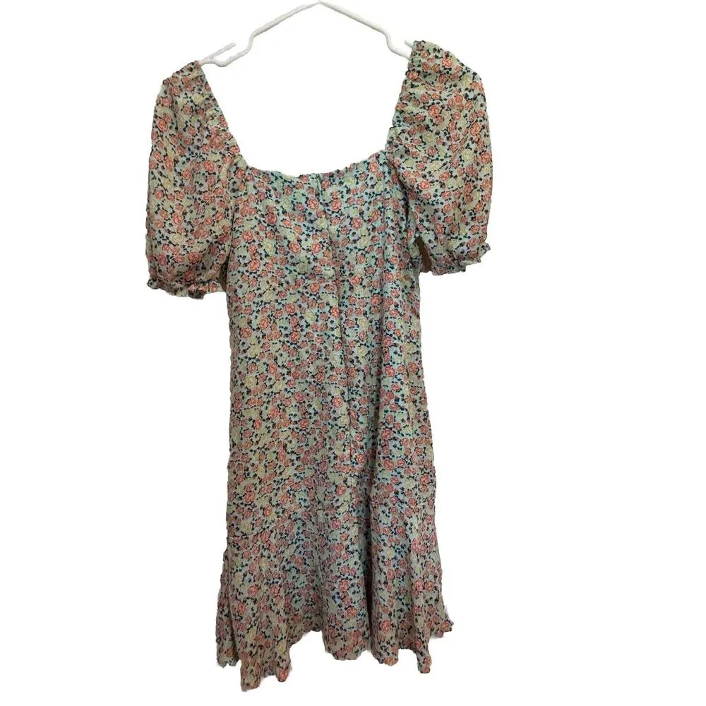 Altar’d State Ditsy Flirty Cottage Flowers Mini Dress Boho Size XS - Image 2