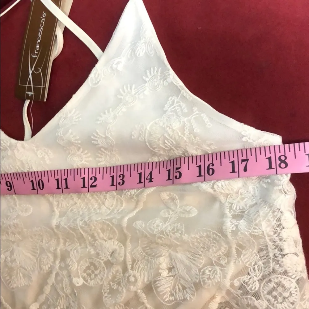 Francesca’s Annamarie Ivory Lace Maxi Dres… Size M - Image 7