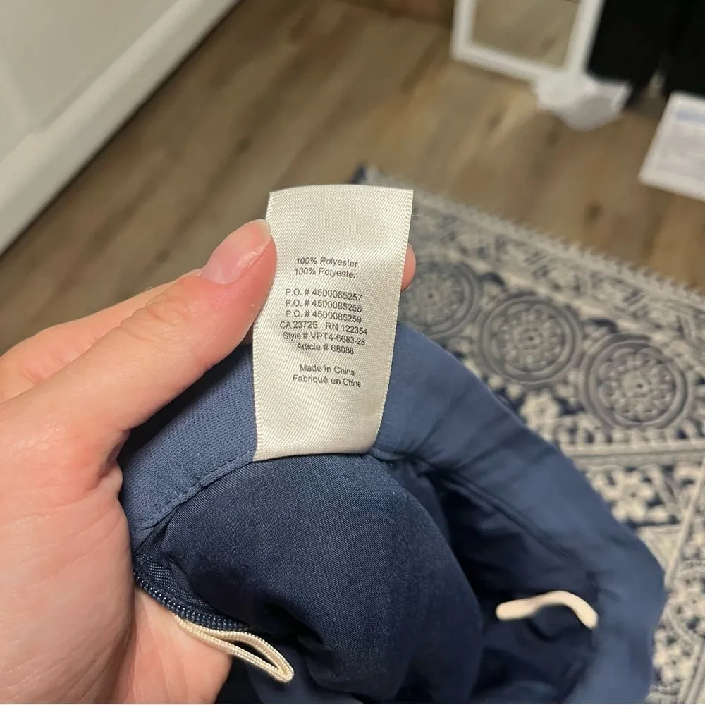 Wilfred Scalloped Hem Short Iron Blue - Image 6