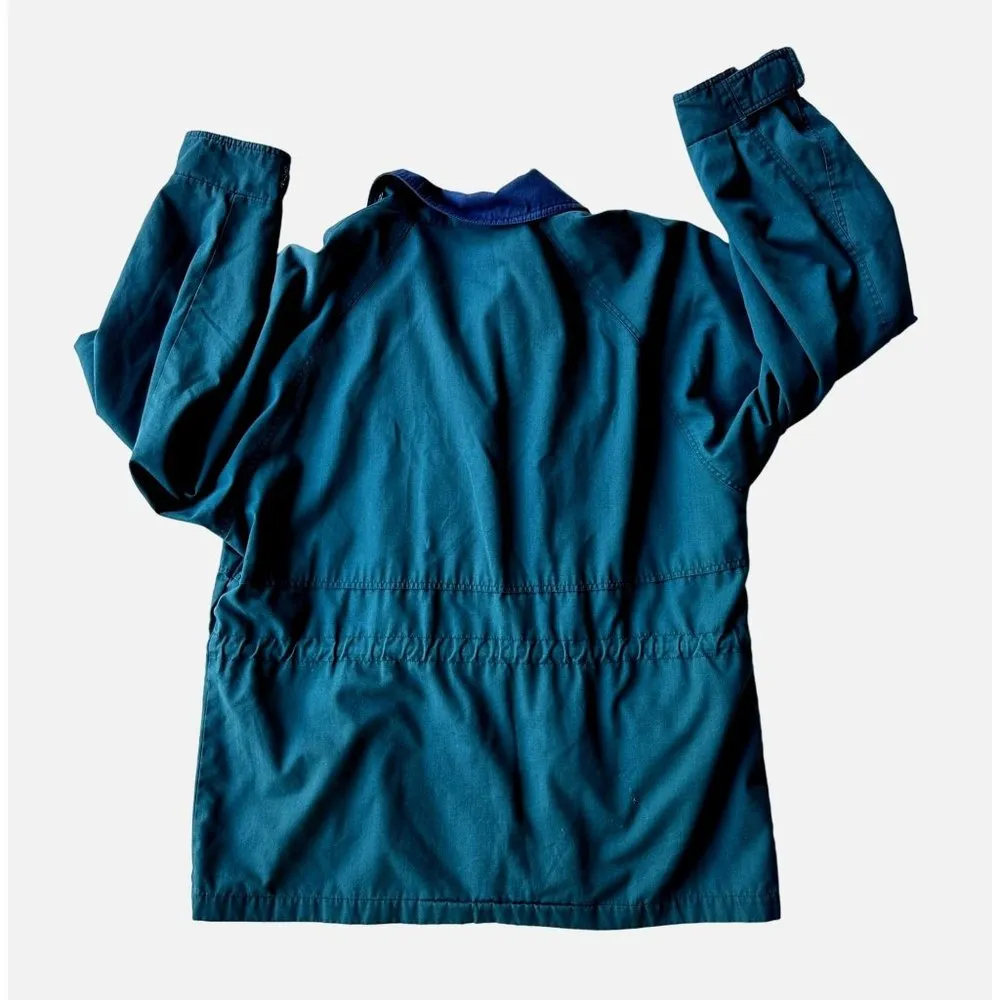 VTG 1990s Towne London Fog Jacket Windbreaker Green Unisex Medium Petite… - Image 4