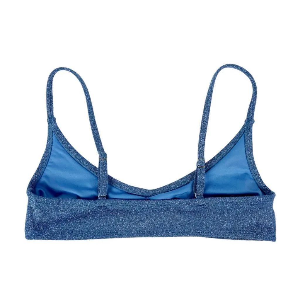 Aeropostale Blue Shimmer Bikini Top M - Image 4