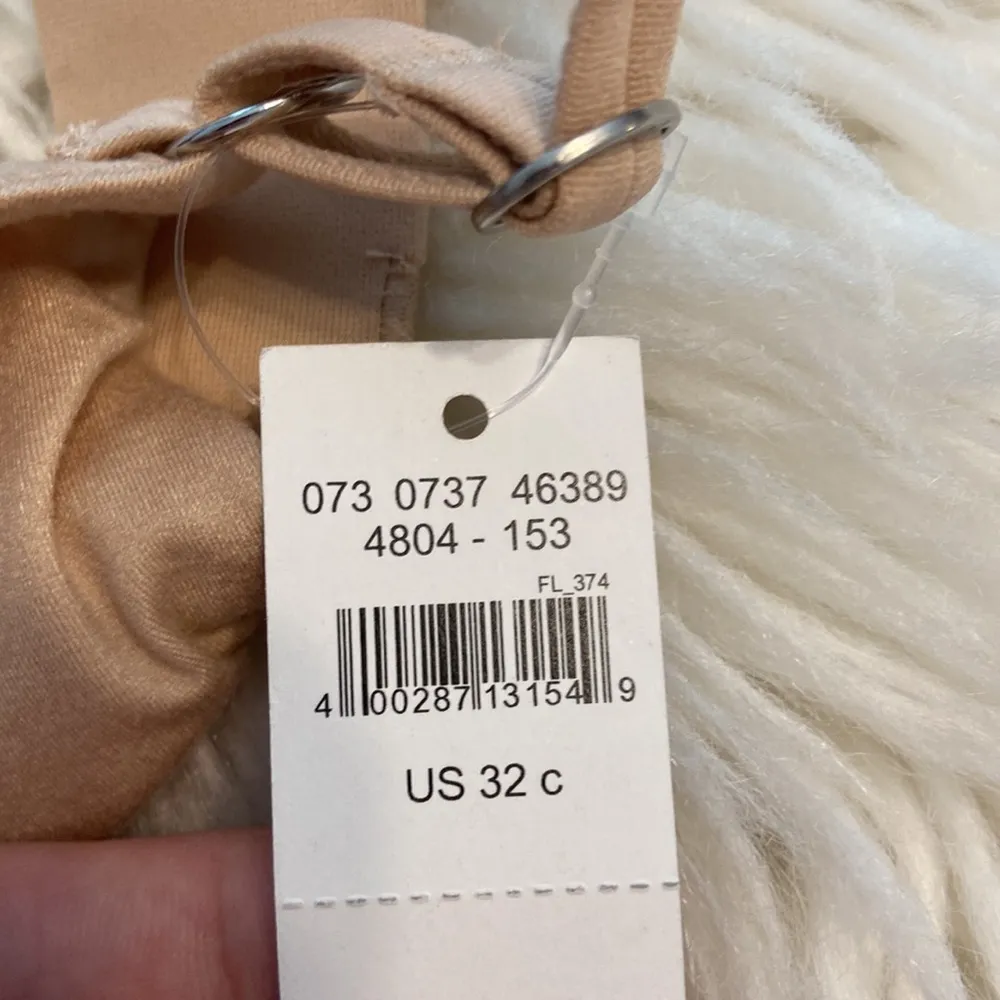 AERIE WIRELESS SAMS ARMATURE BRA size 32C brand new adjustable stipe tan color - Image 4