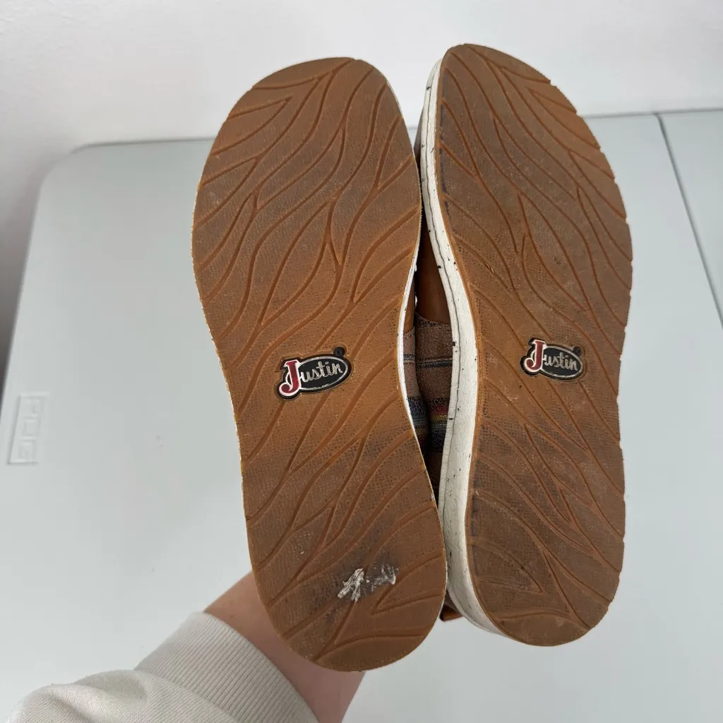 Justin‎ Womens Vista Gray Casual Shoes Size 9.5 - Image 6