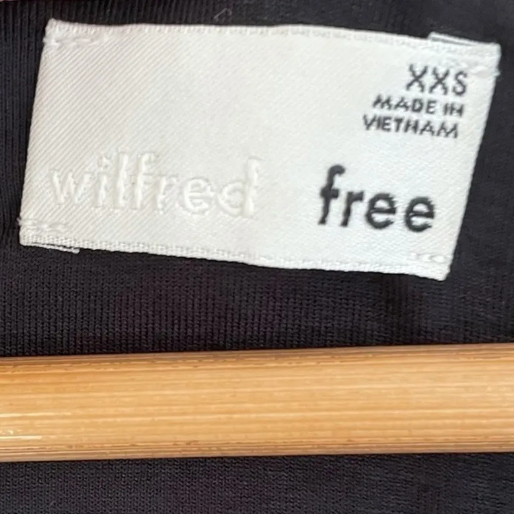 Aritzia Wilfred Free‎ Black Cutout NICOLAY Jersey Knit Dress Size XXS - Image 5