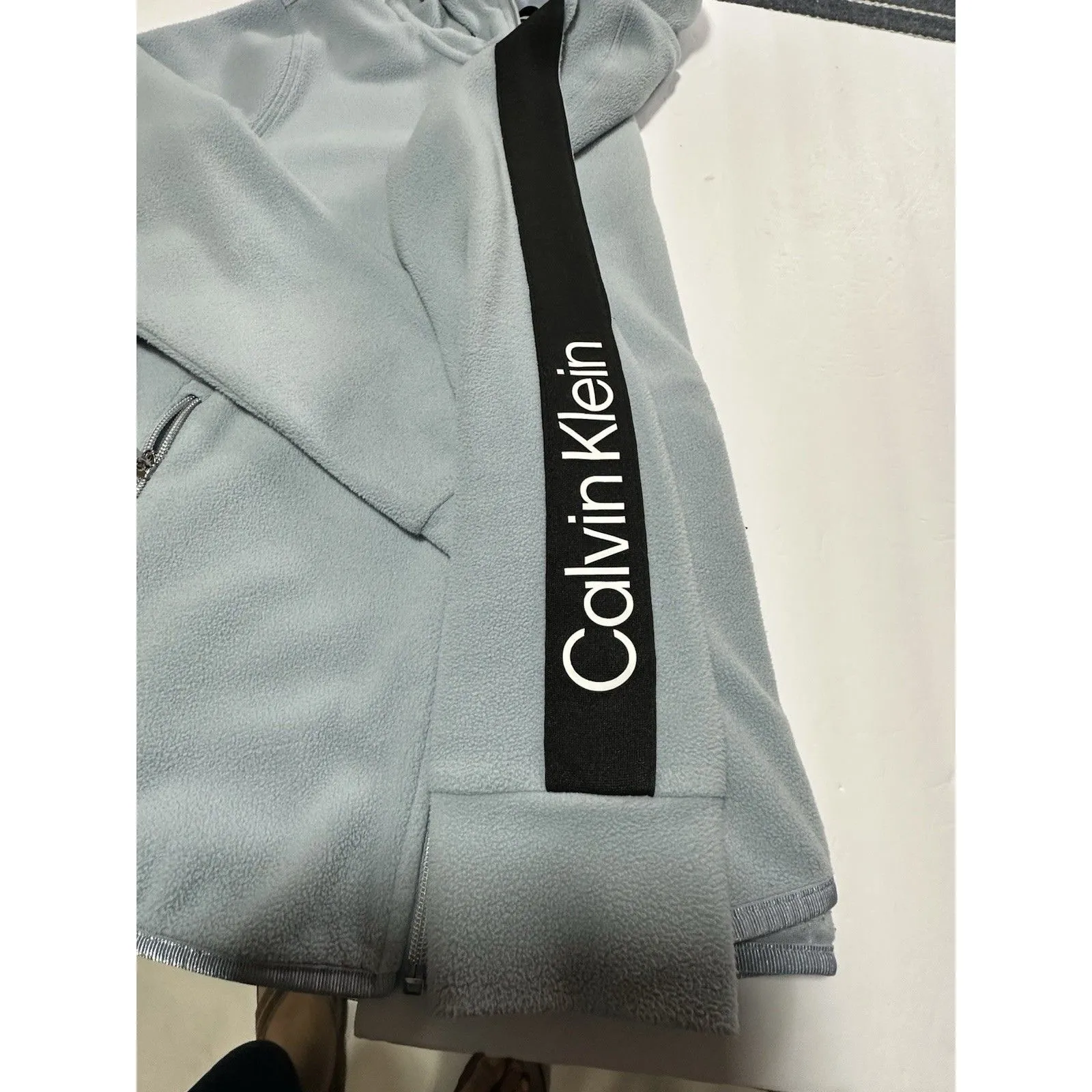 Calvin Klein Performance Women's Full Zip Fleece Jacket Mauve Size M - Image 6