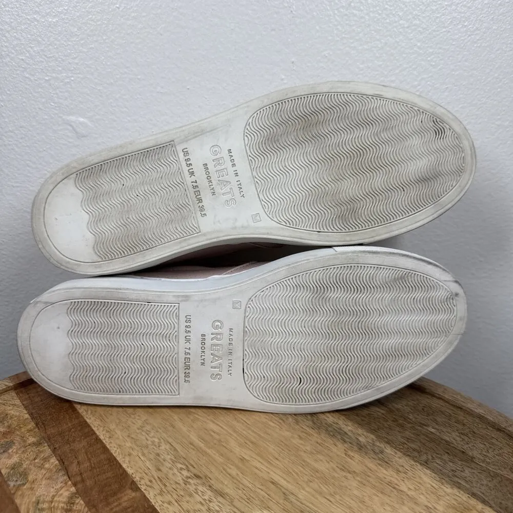 Greats The Wooster Blush Perforated Pink Leather Slip On Shoes Womens Size 9.5 - Image 11