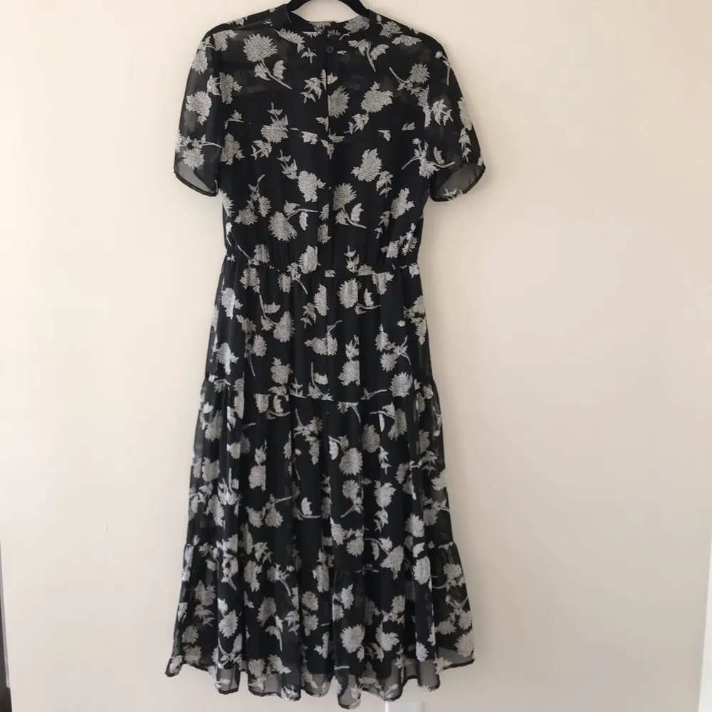 Lulus Floral Dressed Up Black Floral Print Midi Dress - Image 11