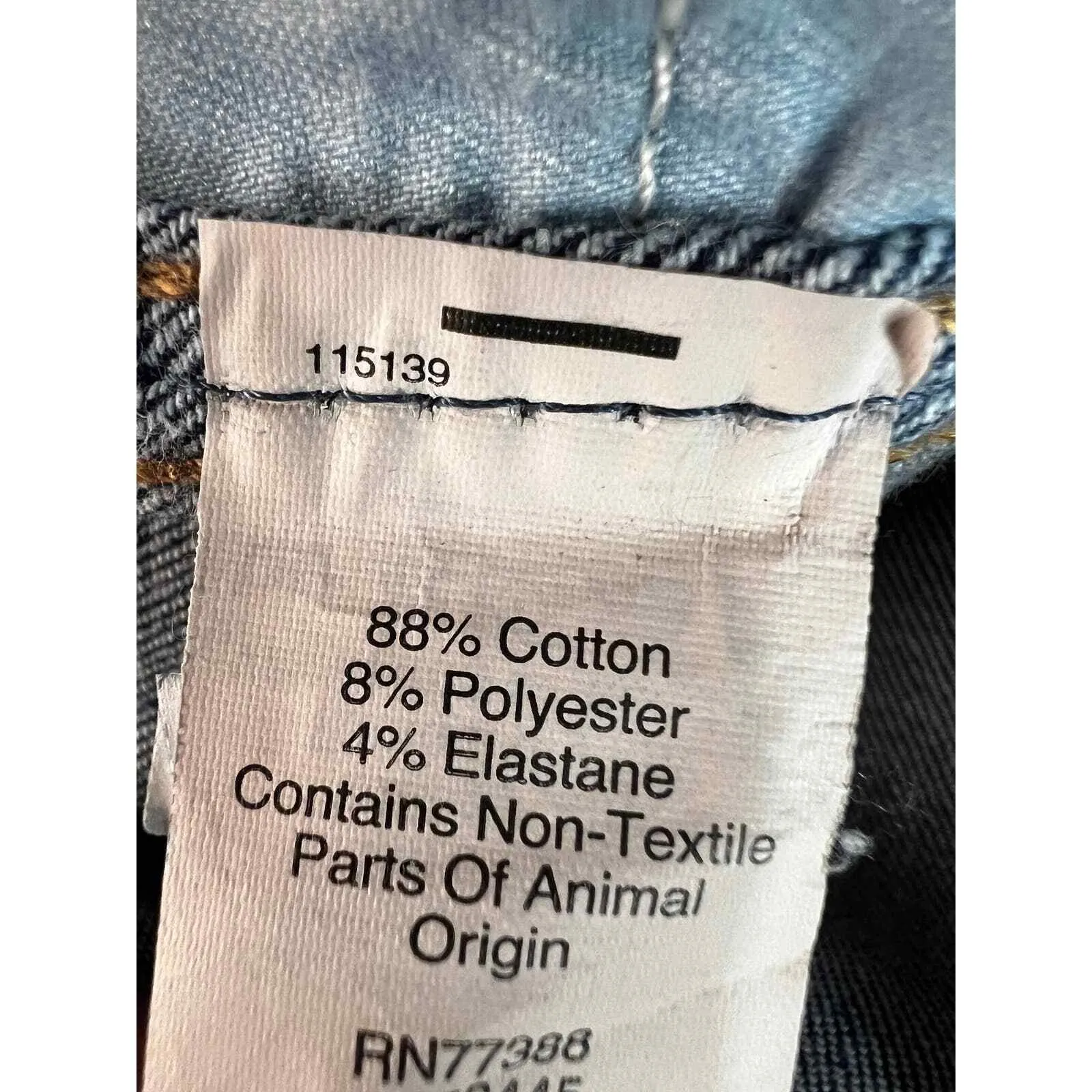 Madewell Denim Button Fly 10 High Rise Skinny Jeans Stretch Blue Size 27‎ - Image 4