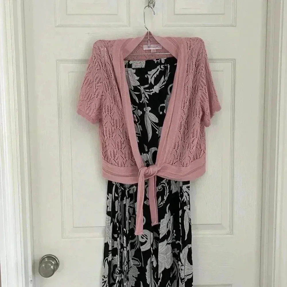 💛 Jumpsuit with matching cardigan Size M - Image 5