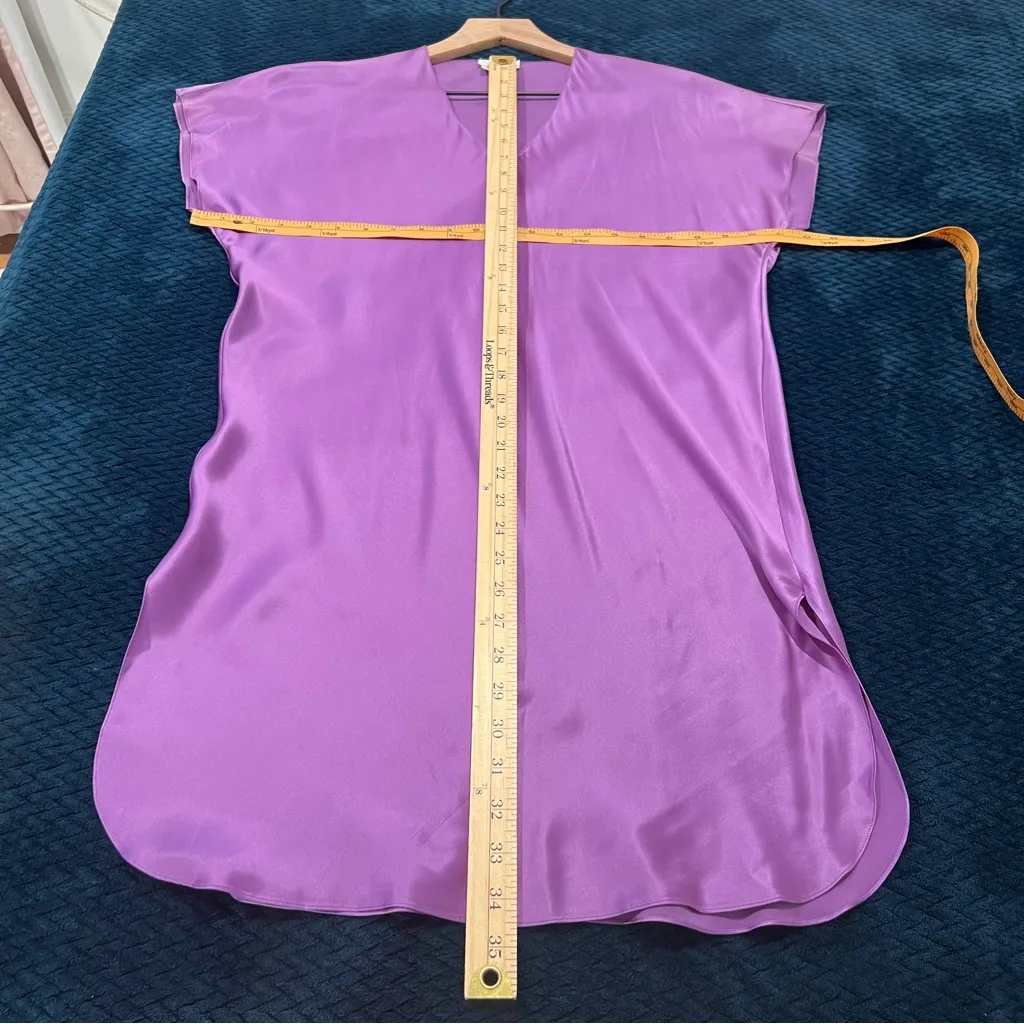 ICE Vintage‎ 100% Silk Purple V - Image 12