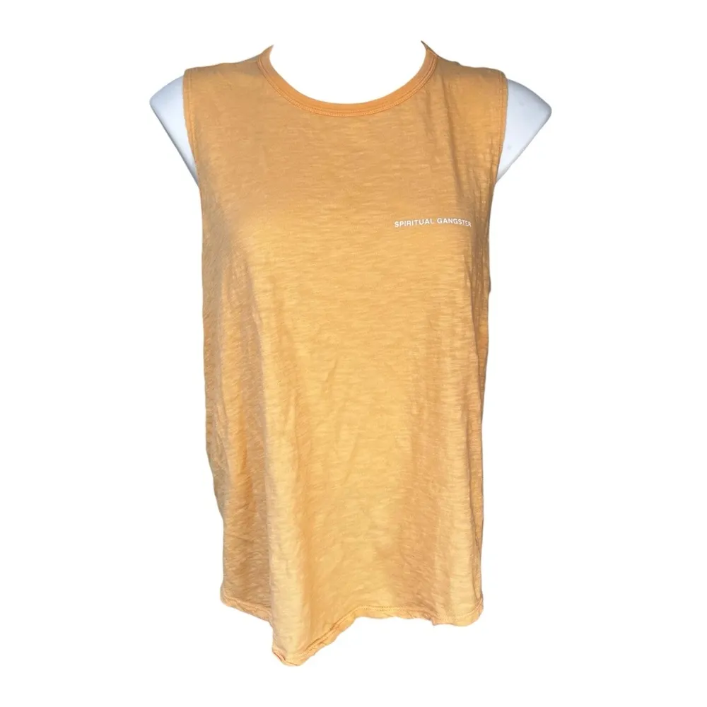 Spiritual Gangster SG Double Twist Tank Apricot, Sz XL - Image 6