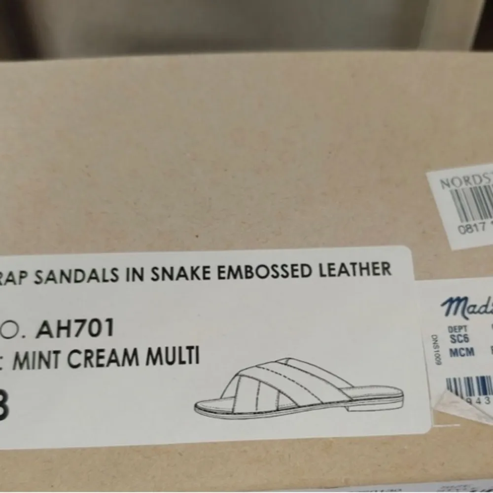 Madewell Skyler Slide Sandal in Snake Embossed Leather - Image 8