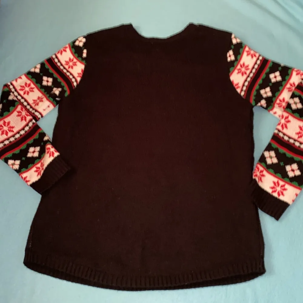 NO BOUNDRIES light up ugly Christmas Santa unicorn knit sweater size 3XL XXXL - Image 2