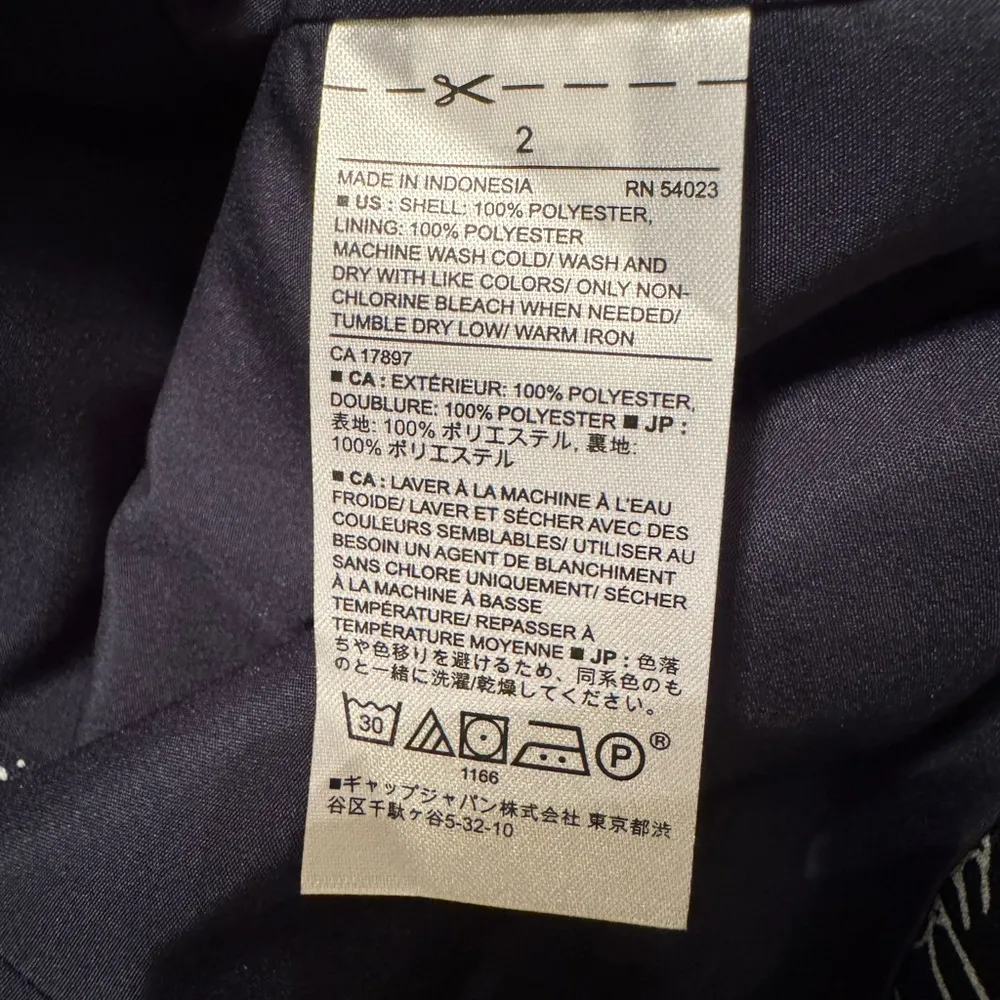 NWT  Navy & White Floral Jacket with Bell Sleeves - Image 3