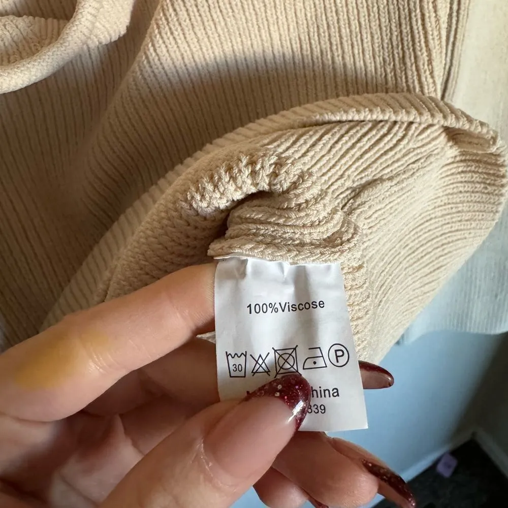 Petal & Pup Aquerelle knit sweater top size‎ 10 beige tan - Image 5