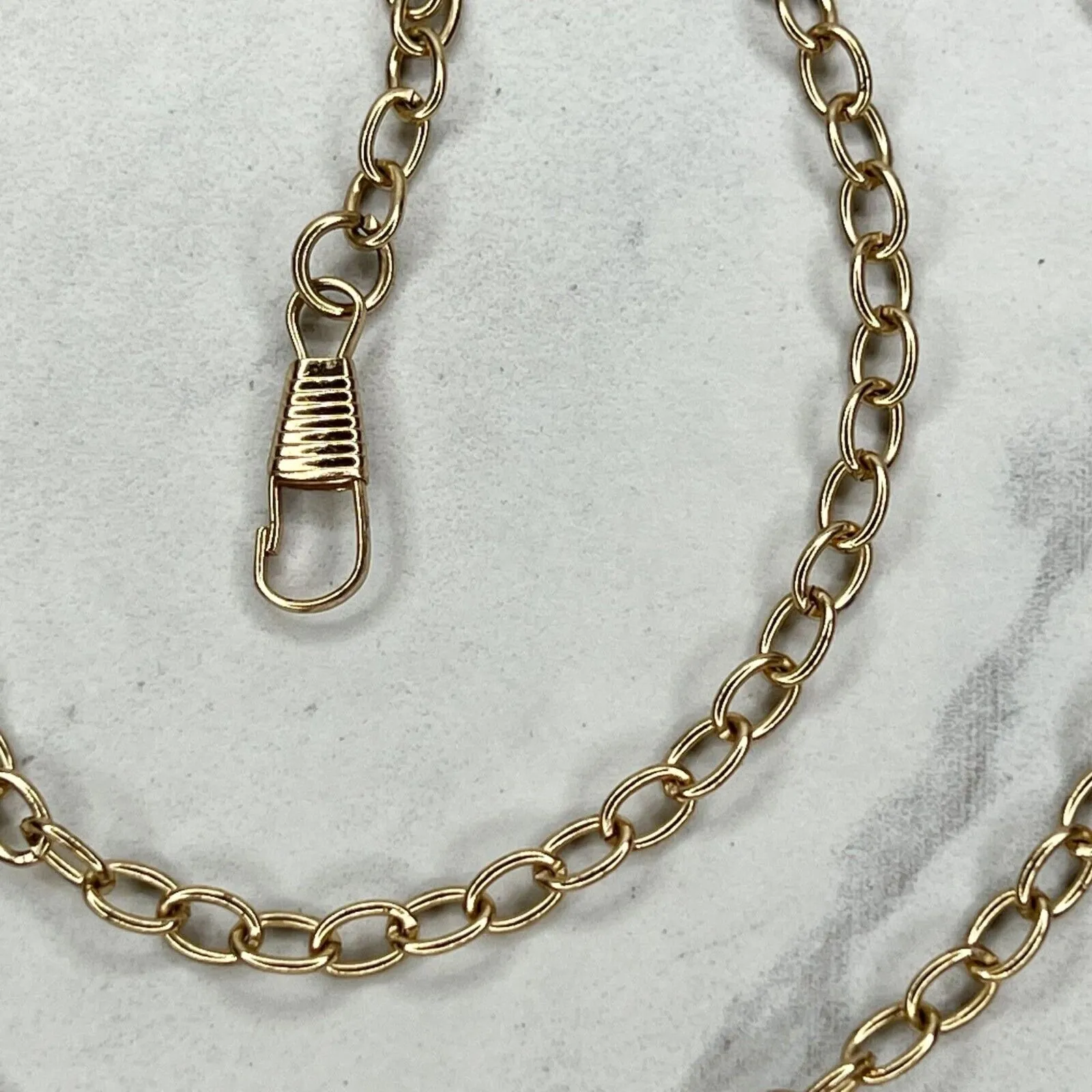 Gold Tone Chain Purse Strap Replacement Crossbody Shoulder Handbag 46" ✨ - Image 10