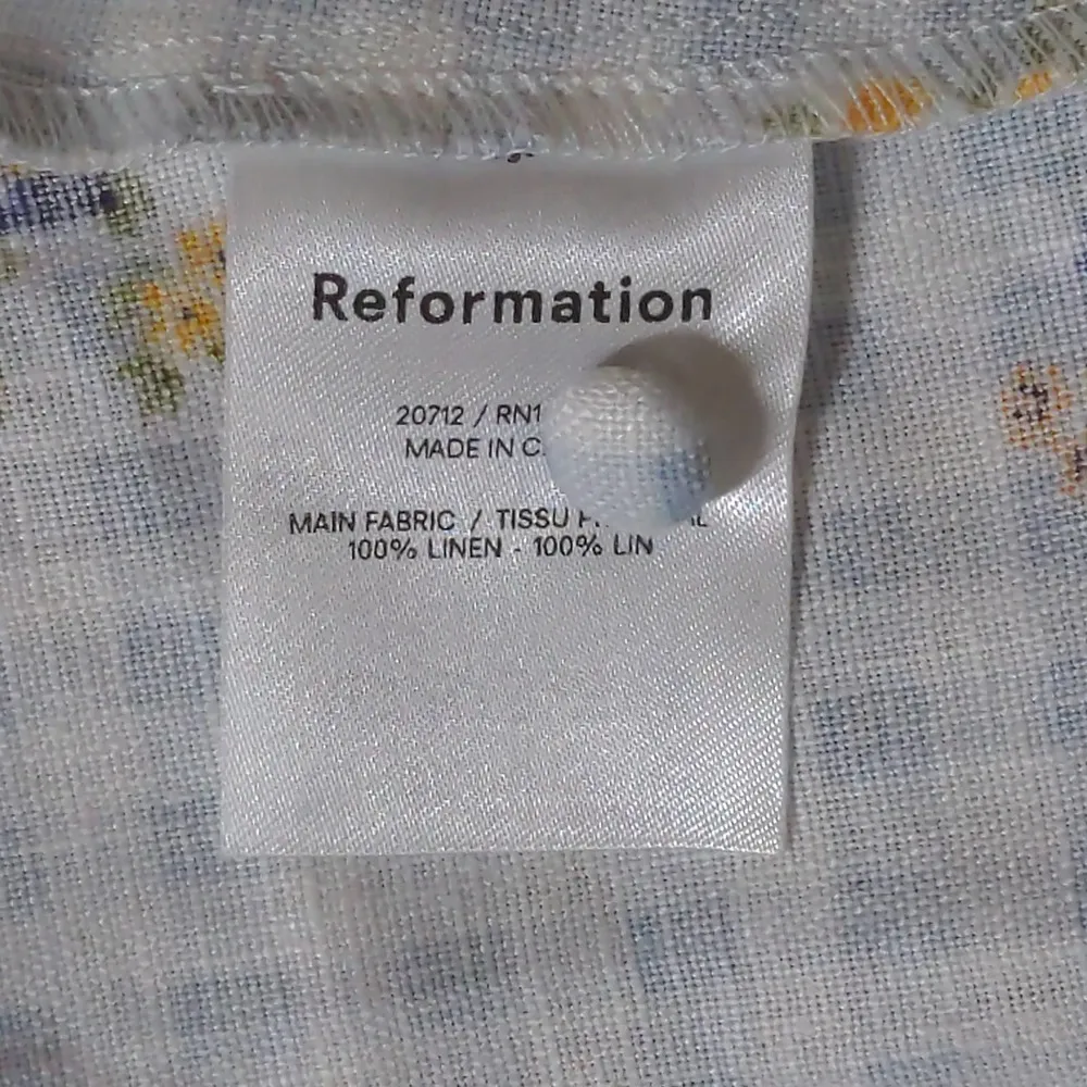 Reformation Melony Linen Dress in Al Fresco - Size 10 - NWT - Image 12