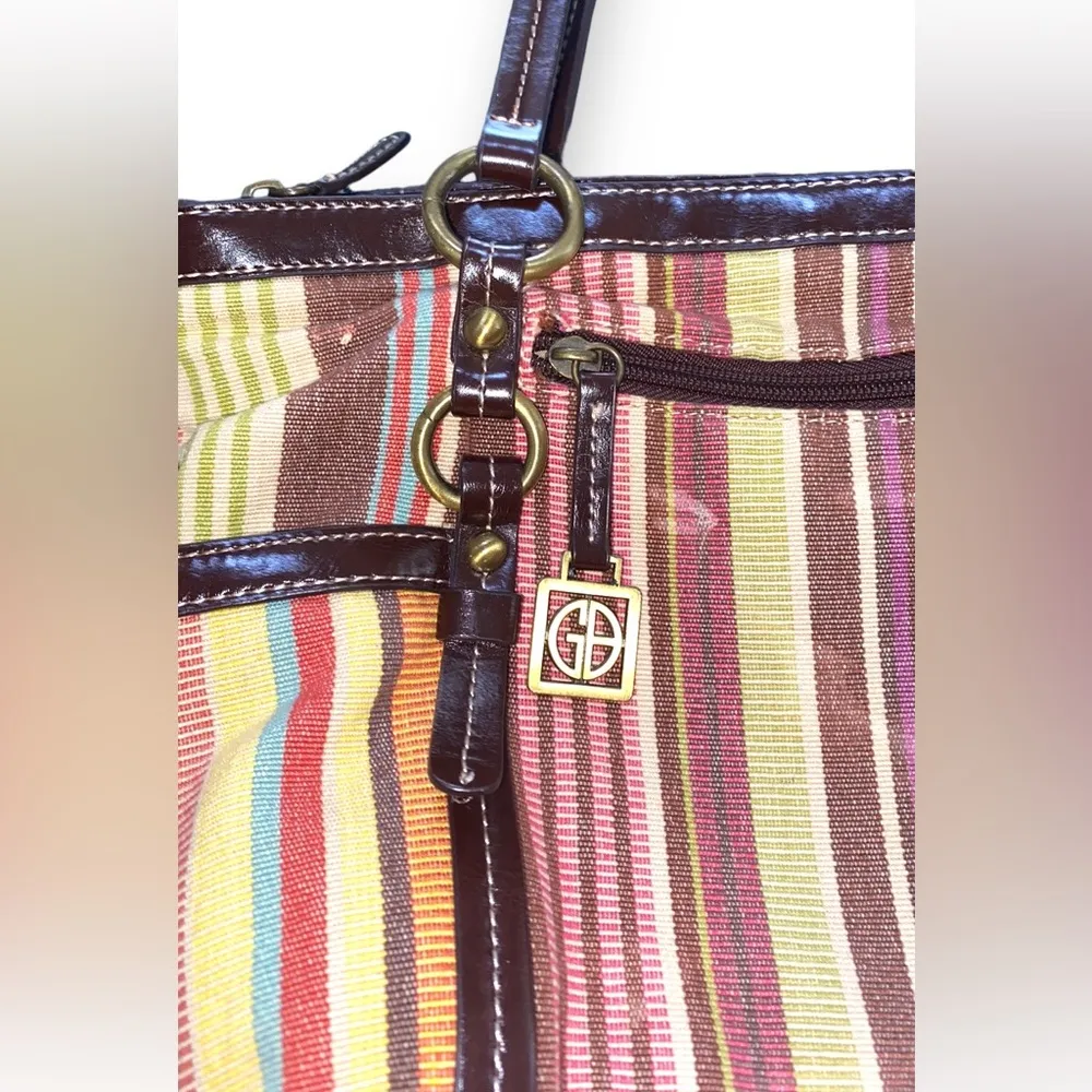 Giani Bernini multicolored striped purse - Image 6