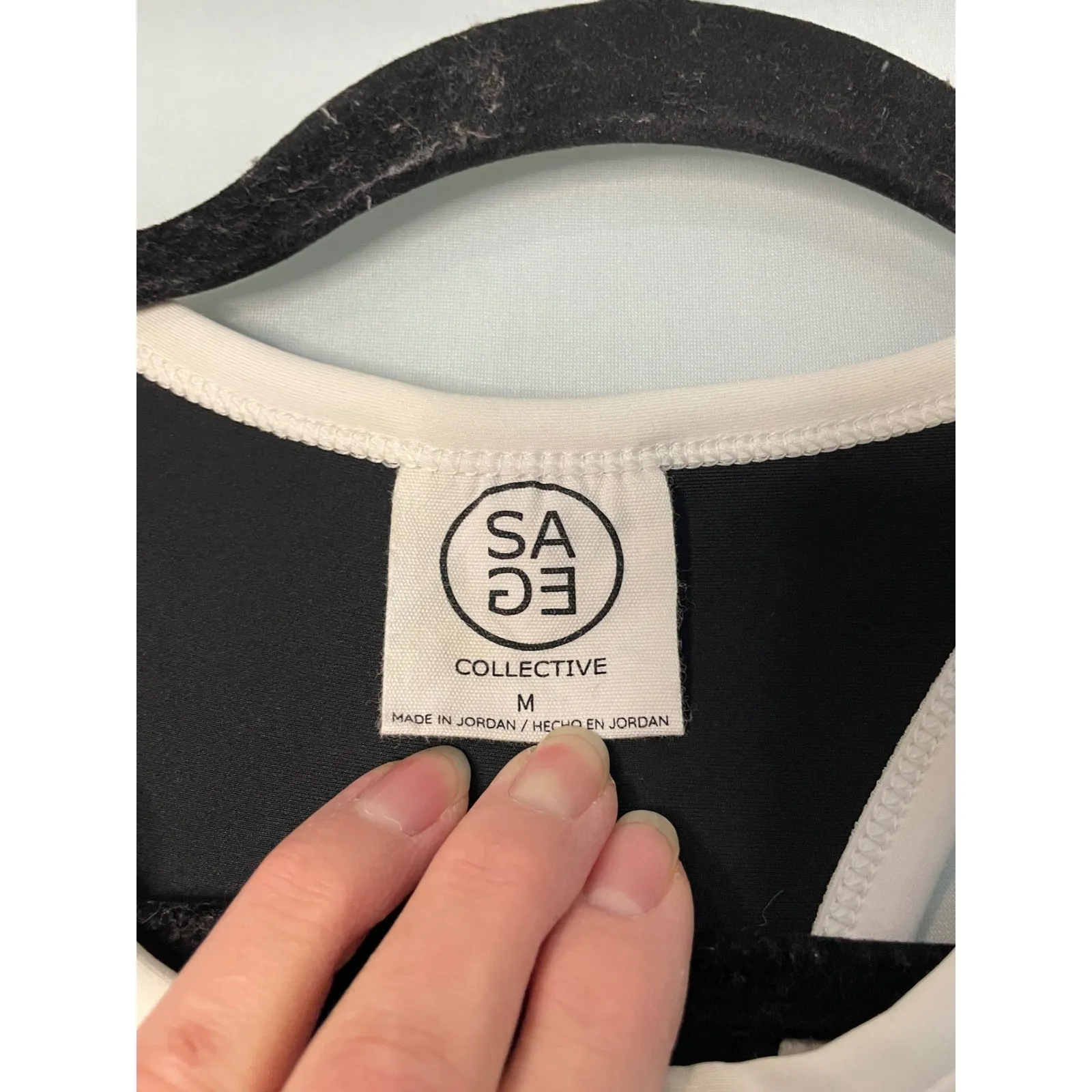 SAGE COLLECTIVE Black White Trim Athletic Tennis Golf Dress Romper M Size M - Image 2