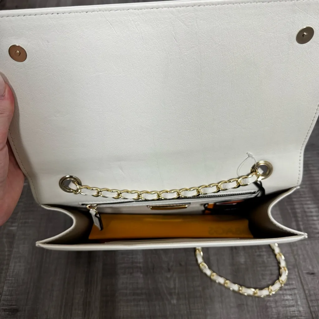 Valentino by Mario Valentino Lena Signature Leather Crossbody Cream White NWT - Image 6