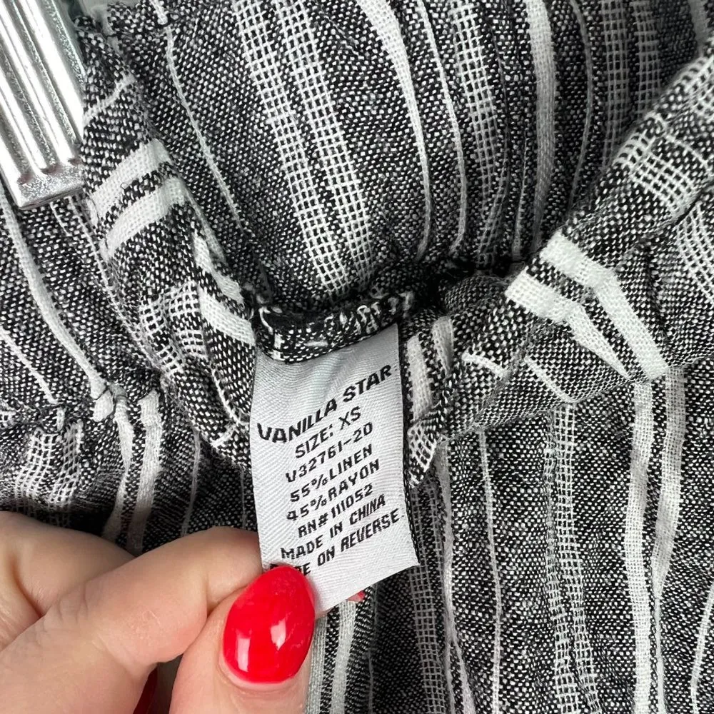 NWT Vanilla Star Striped Skirty Short High Rise Size XS X-Small NEW - Image 13