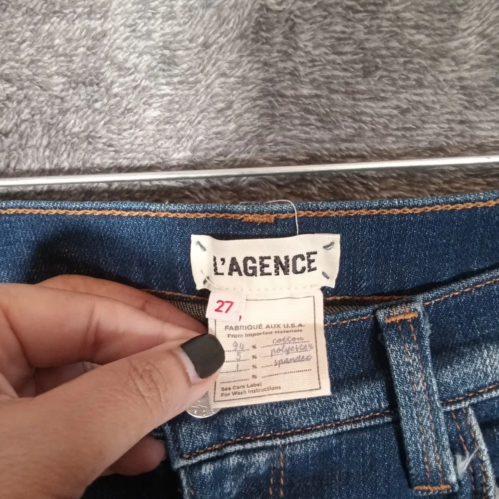 L'agence sada High rise cropped slim jeans in York destruct women's 27 - Image 4