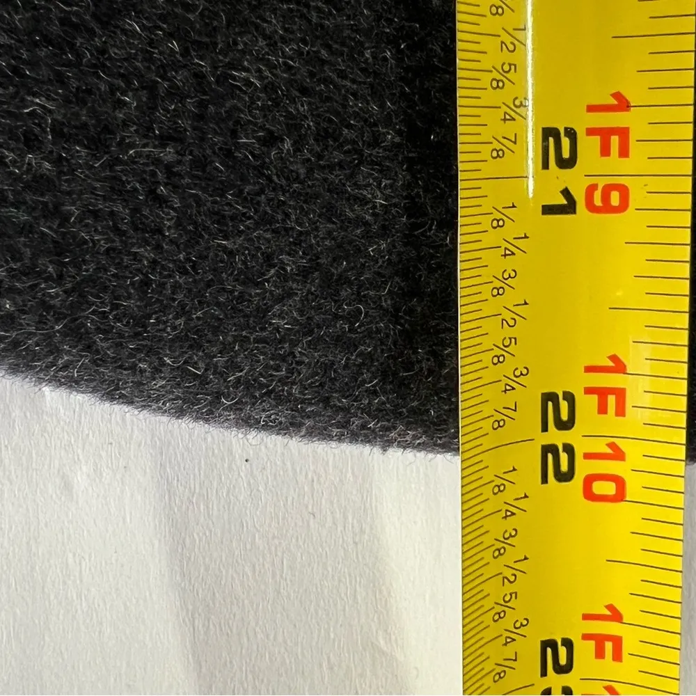 St John’s Bay wool cashmere blend black L pea coat winter preppy business casual - Image 8