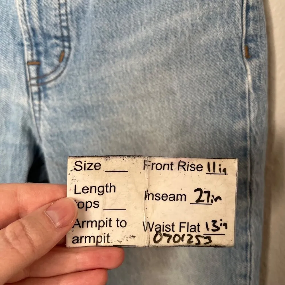 Madewell The Perfect Vintage Full-Length Jeans Light Wash Denim SIze 25P - Image 13