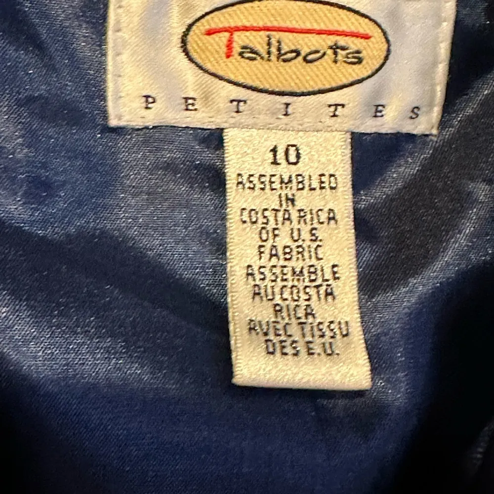 Blue Classic Vintage Jacket Gold Zipper 100% Wool SZ 10 Great Condition. - Image 8