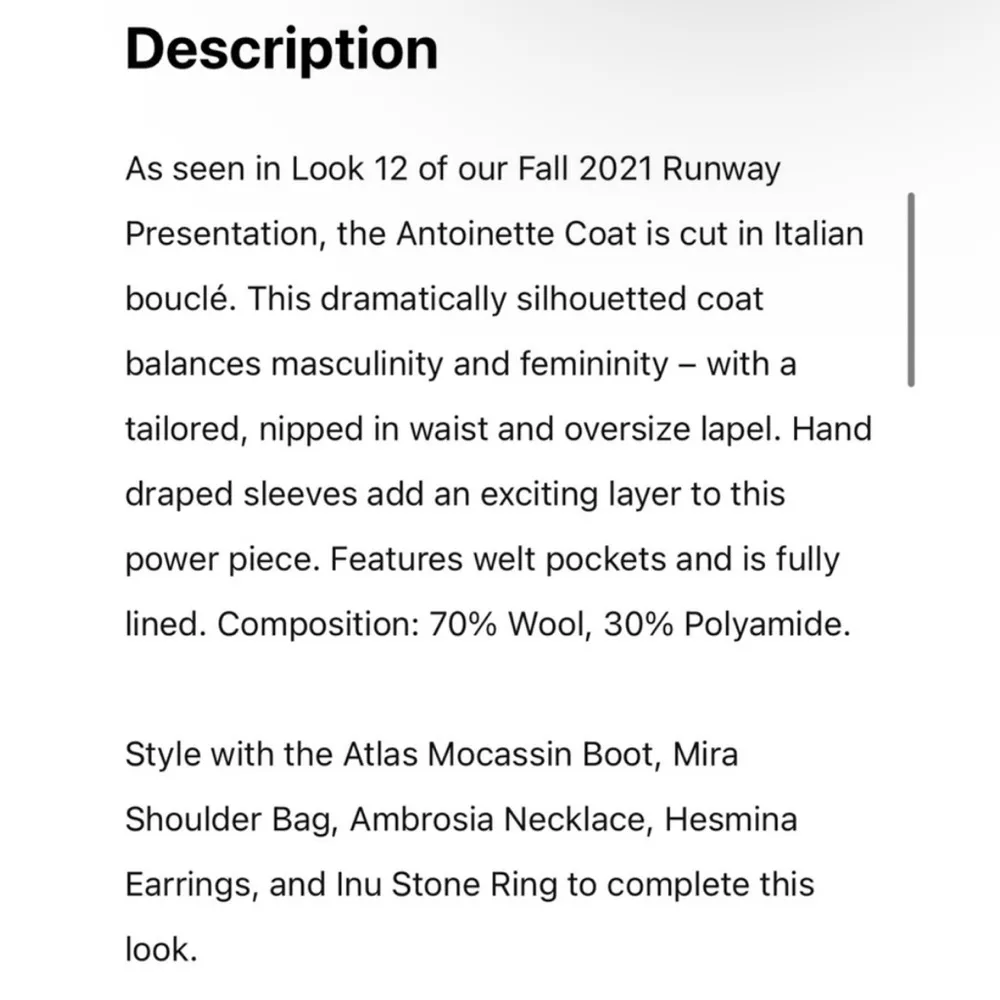 Ulla Johnson ICONIC wool blend Antoinette coat NEW - Image 7