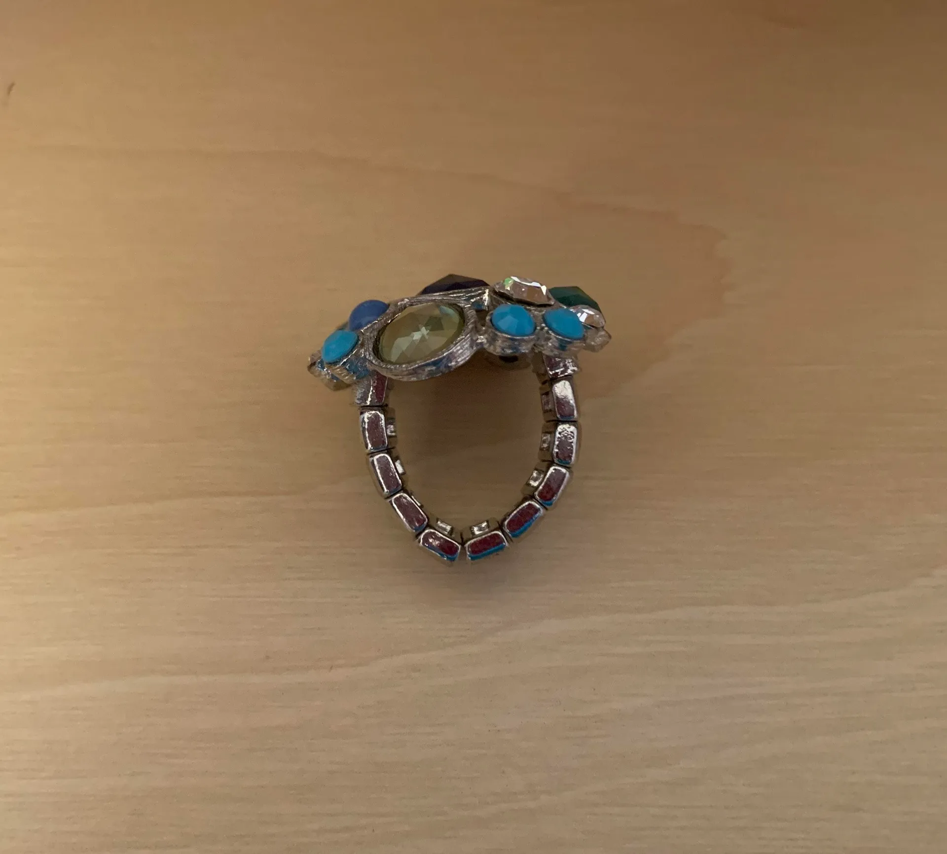 Costume Jewelry Chunky Ring Silver - Image 5