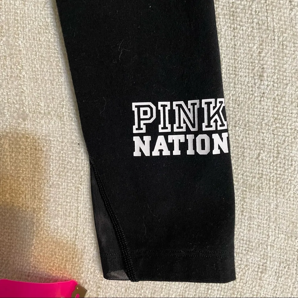 Pink Victoria’s Secret Cropped Leggings - Image 3