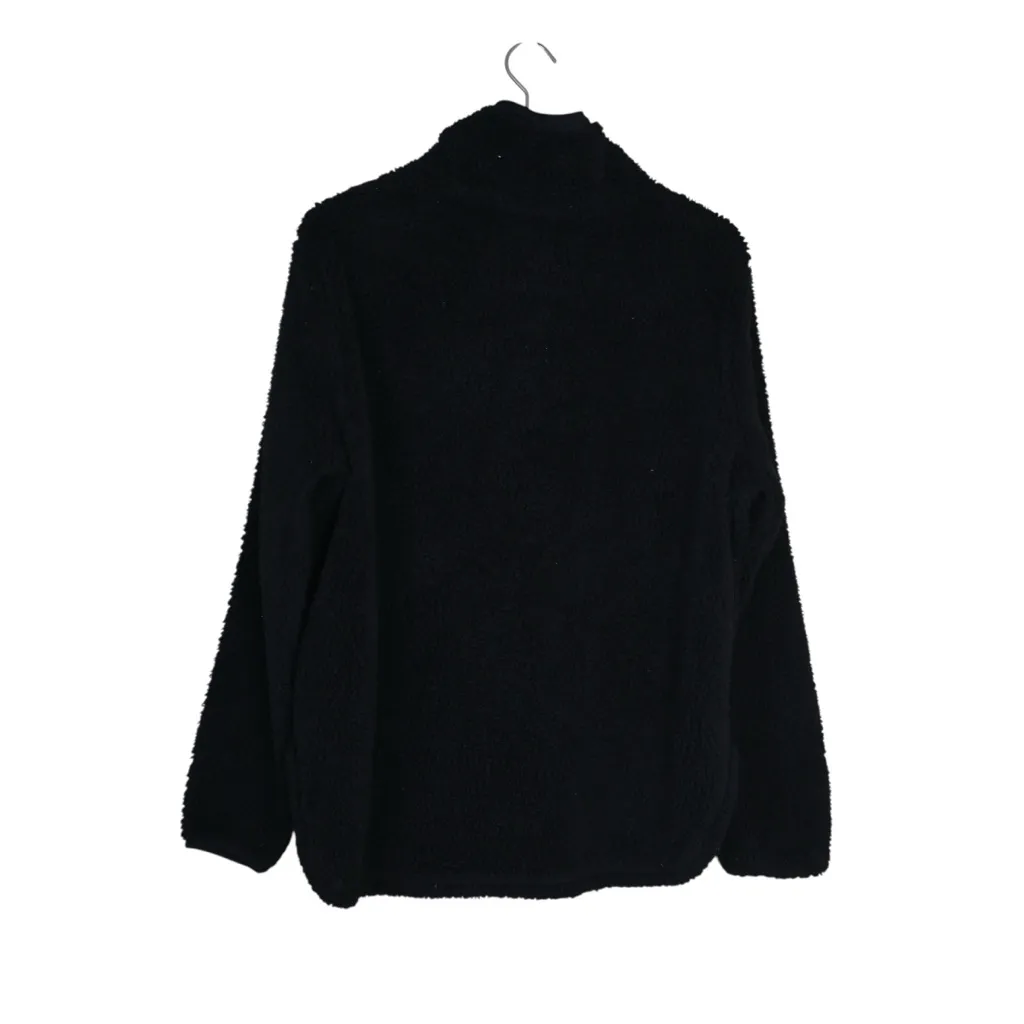 Cozy Sherpa Women's L Black 1/4 Zip Pullover Jacket - Image 2