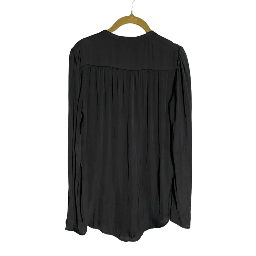 Kimchi Blue Black Shirt Small urban outfitters lace up long sleeve - Image 2