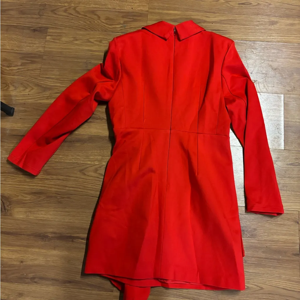 MOTF PREMIUM CHRISTMAS RED RUCHED METAL DECOR PARTY DRESS size L Size L - Image 9