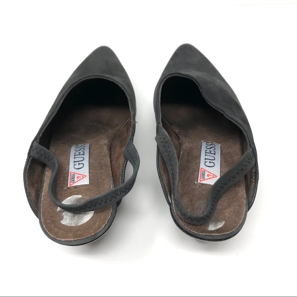 GUESS nubuck suede cowboy boot mules, vintage, size 8.5, made in Spain, NWOT - Image 7